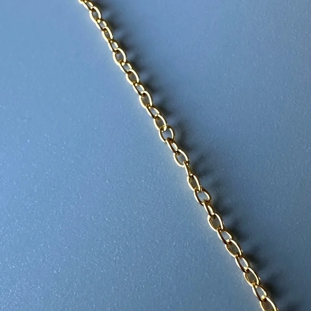14k Gold Vermeil 3 Crystal Stations Necklace
